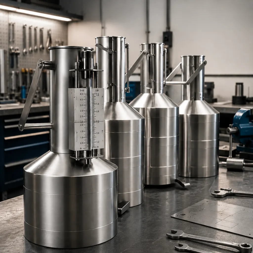 Equipamiento de acero inoxidable para industria y laboratorio